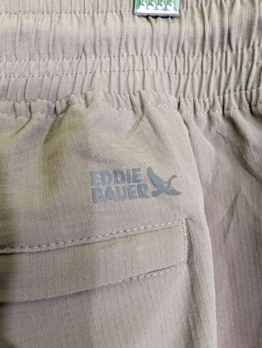 Eddie Bauer Women's M Utility Cargo Jogger Pants Taupe Hiking Travel Stretch - Picture 6 of 9